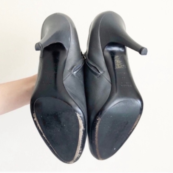 Prada Metallic Gunmetal Ankle Booties - Sz 38 -EUC - Picture 6 of 7